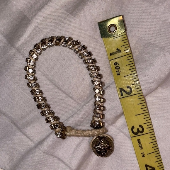 Jewelry - Gold rhinestone twist bracelet pretty preppy chic bracelet stack layer